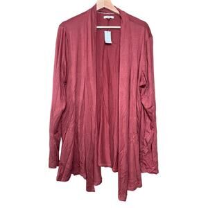 NWT Maurices Maroon Cardigan Women's Size 2XL